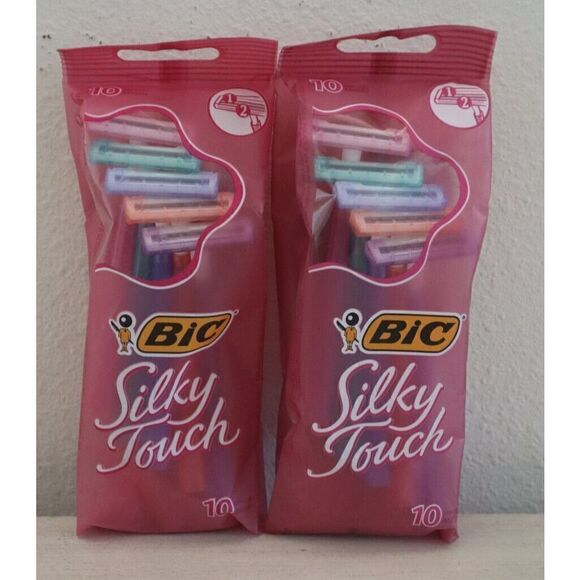 BIC Silky Touch Women's Disposable Razors 10-Pack - Lot of 2 - Total 20 Razors - Picture 1 of 2
